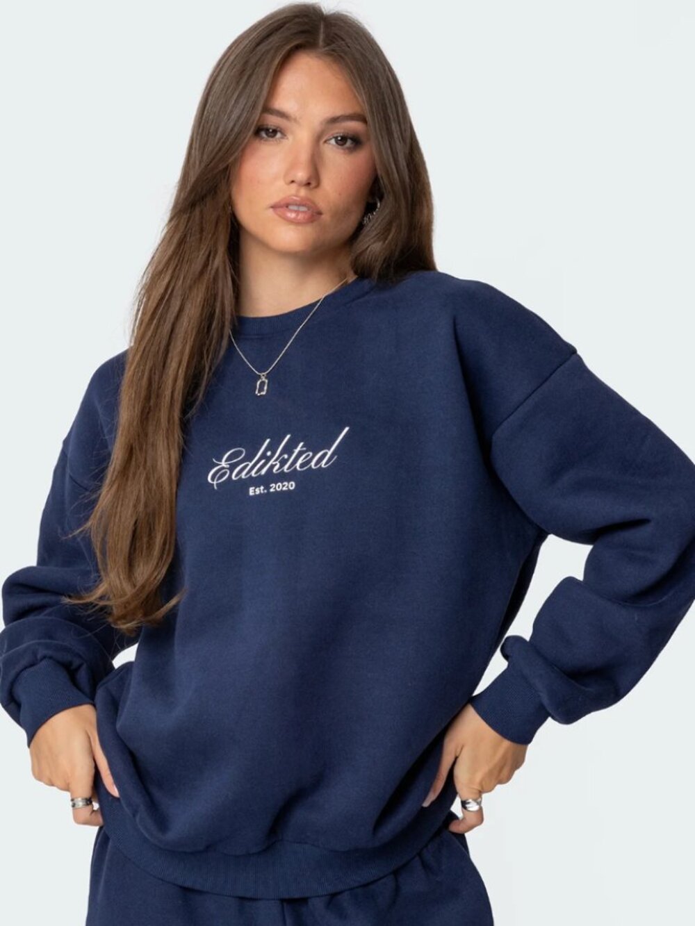 Get Editked Sweatshirt Size X-Small Blue